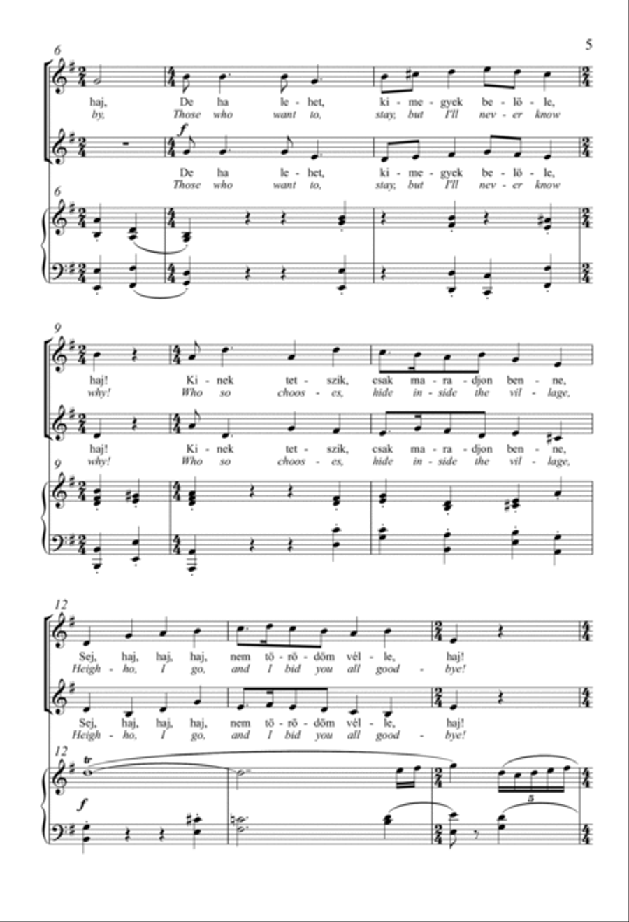 Hussar Song Hussar Song SA scores gallery preview page 4