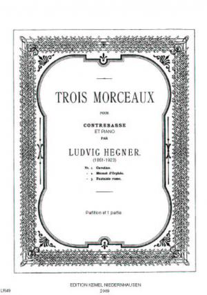 Book cover for Trois morceaux