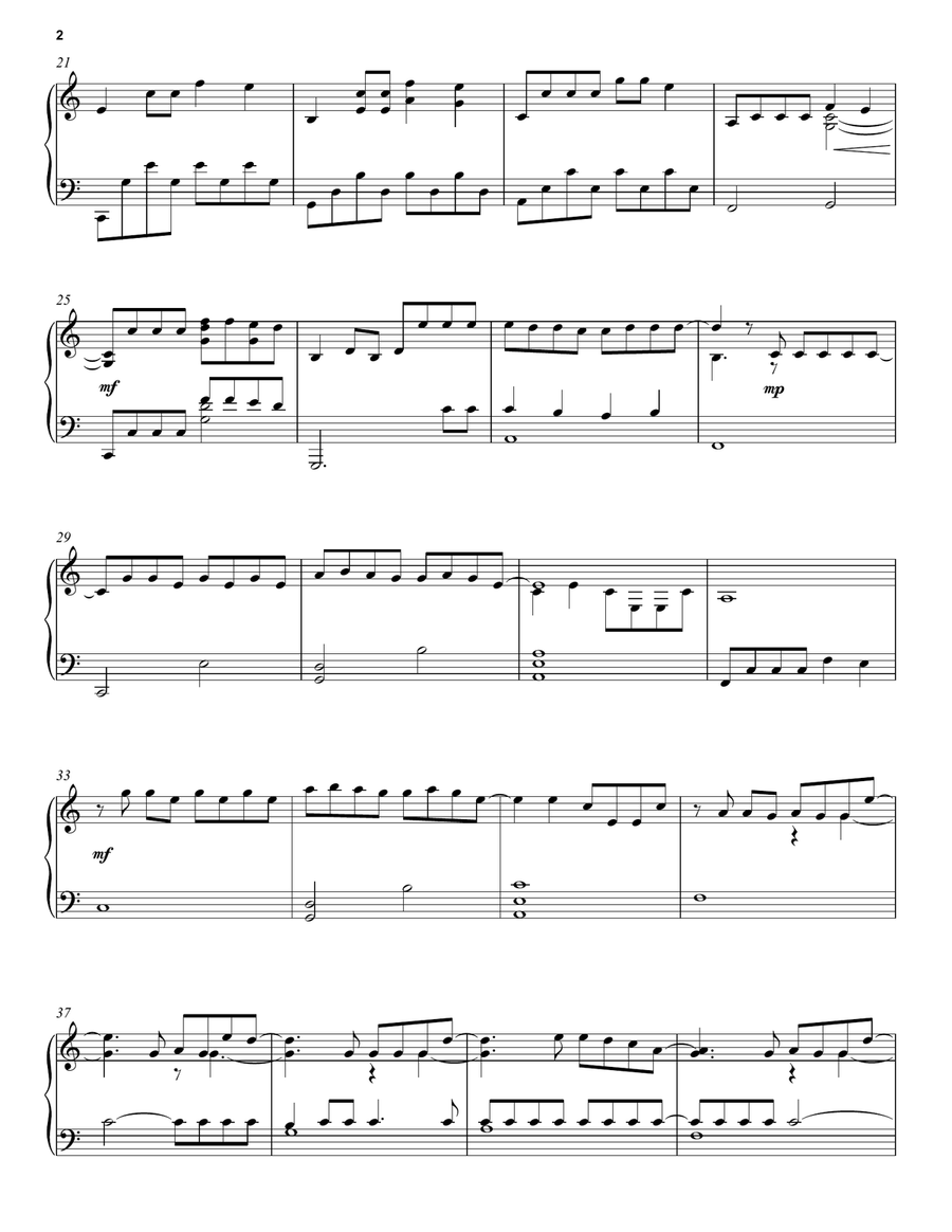 Someone You Loved Piano Solo scores gallery preview page 2