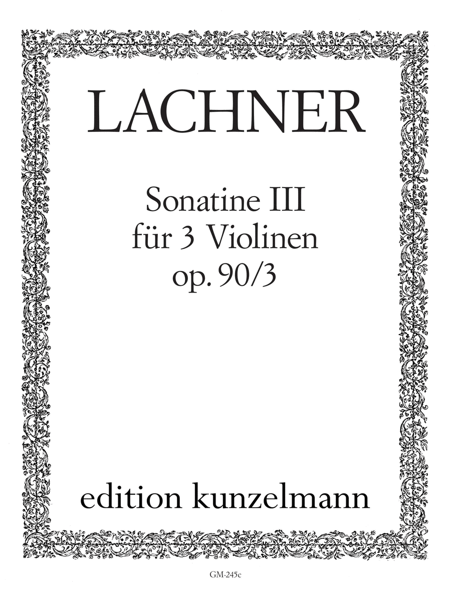 Sonatina for 3 Violins, Op.90 No.3