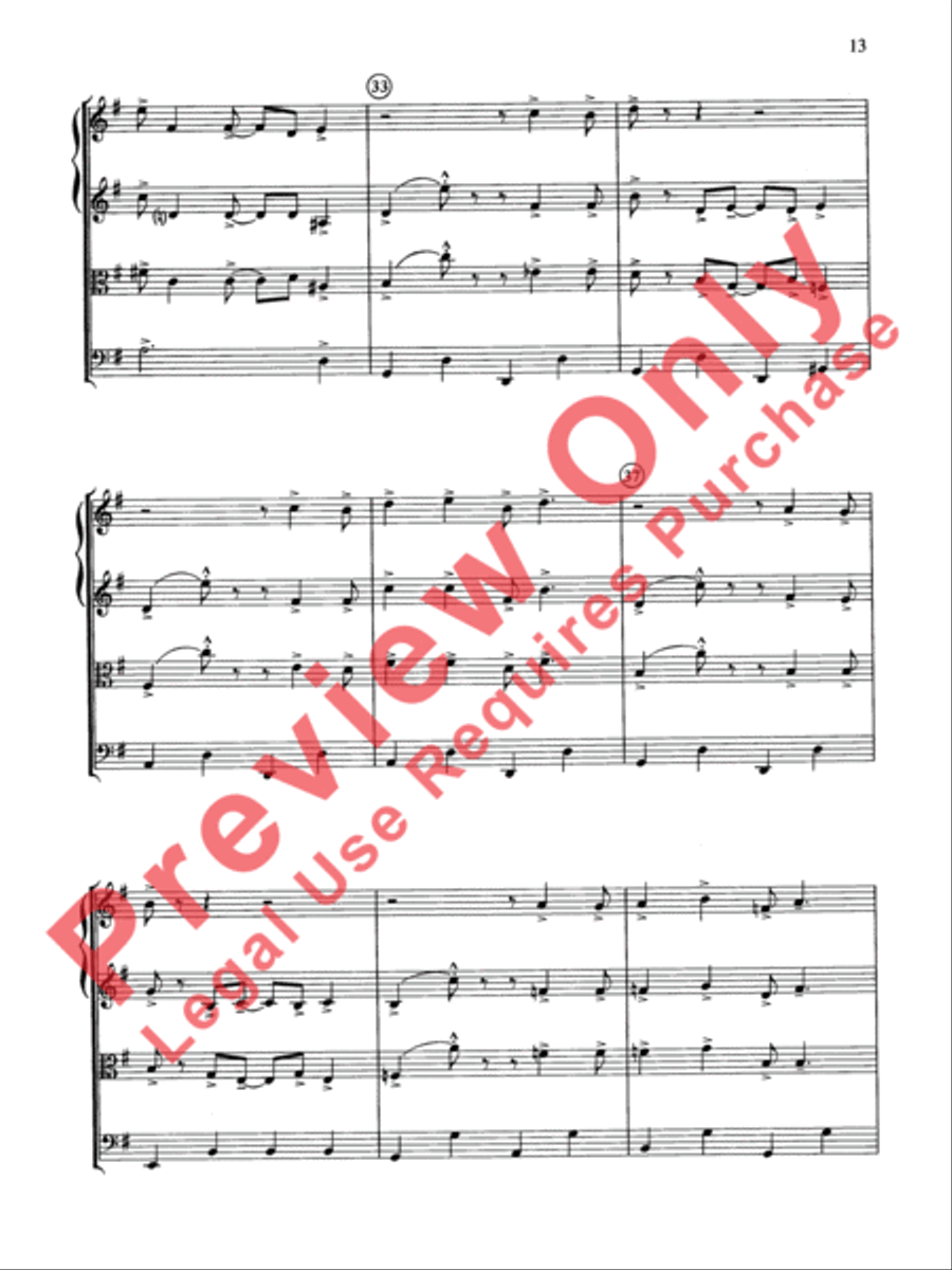 Cole Porter (Classic String Quartets) String Quartet scores gallery preview page 14