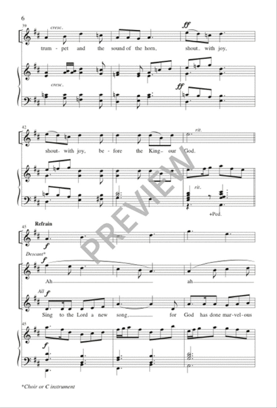 Sing to the Lord Unison Choir scores gallery preview page 6