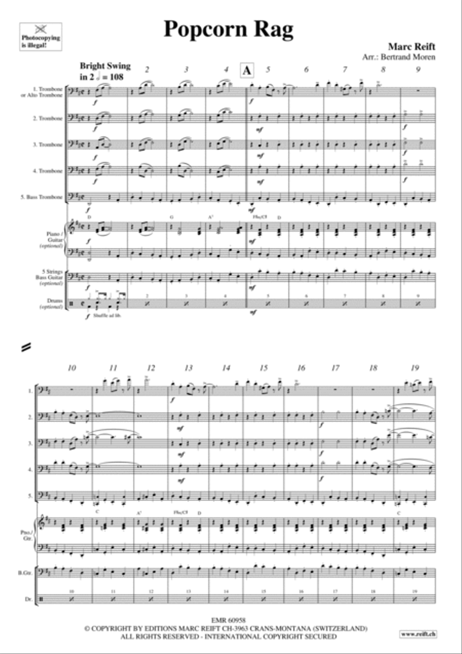 Popcorn Rag Popcorn Rag Trombone scores gallery preview page 3