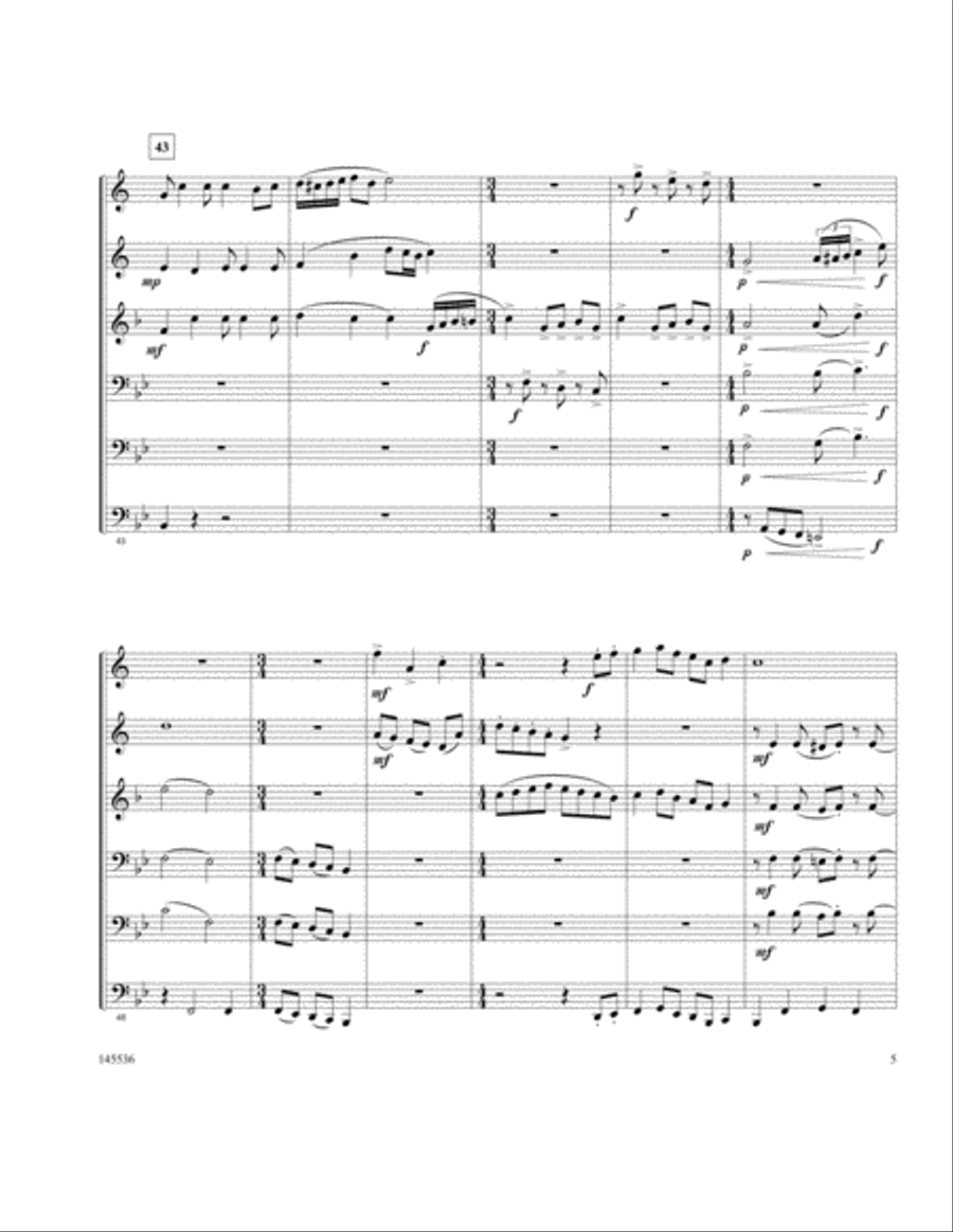 The Twelve Days Of Brass The Twelve Days Of Brass Brass Quintet scores gallery preview page 5