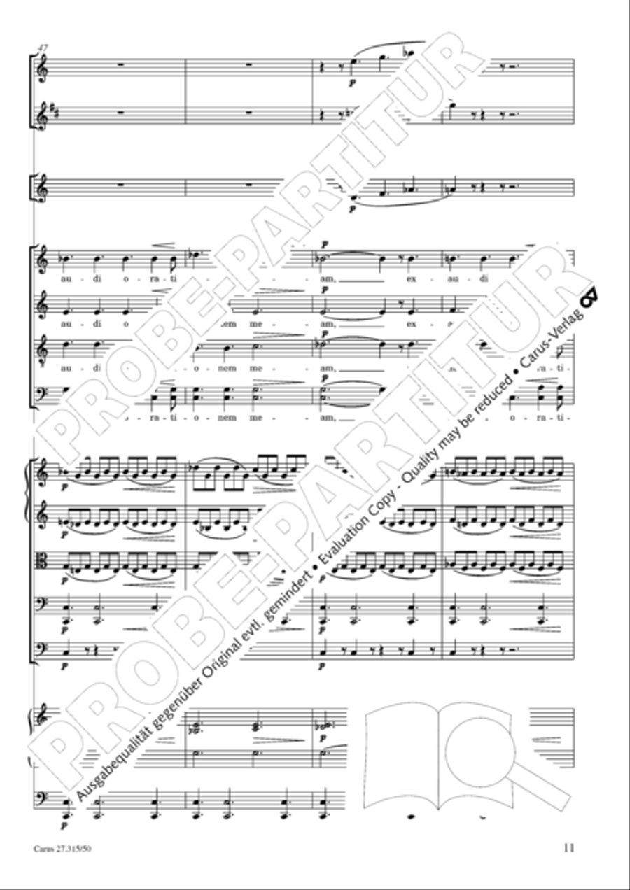 Requiem in C major 4-Part scores gallery preview page 14