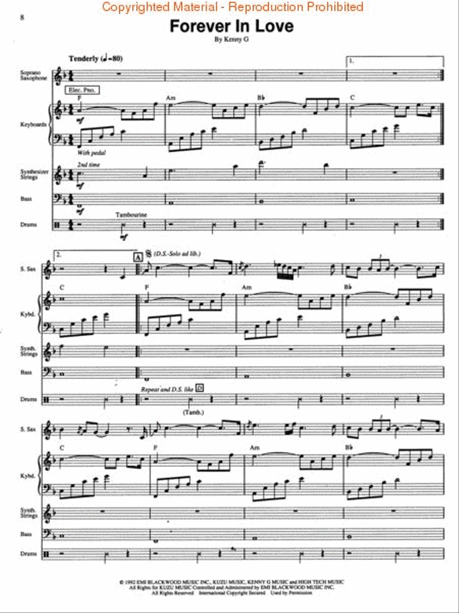 Kenny G – Breathless Kenny G – Breathless Tenor Saxophone scores gallery preview page 2