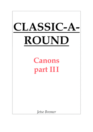 Book cover for CLASSIC-A-ROUND CANONS