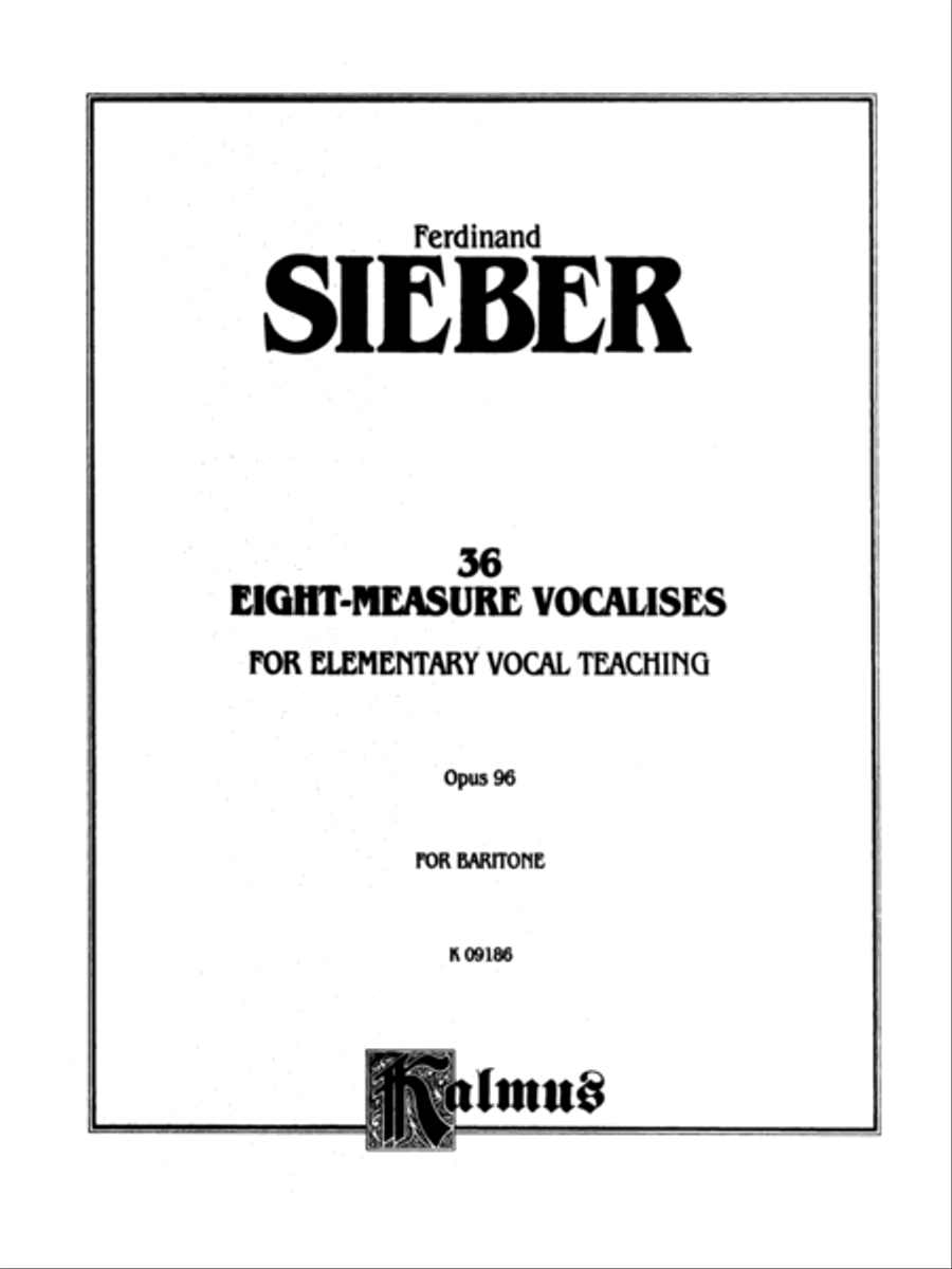 36 Eight-Measure Vocalises for Elementary Teaching