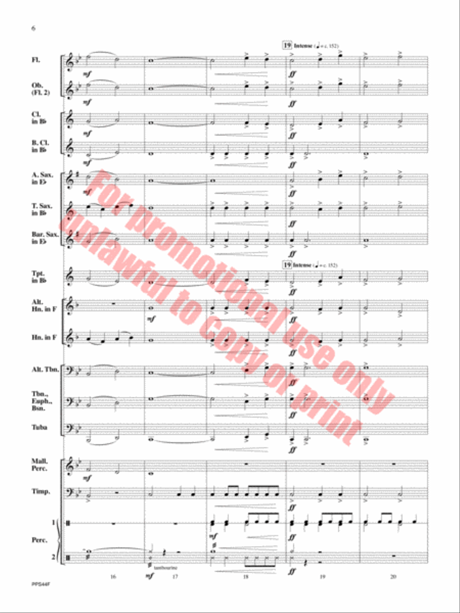 Oceanus Oceanus Concert Band scores gallery preview page 7