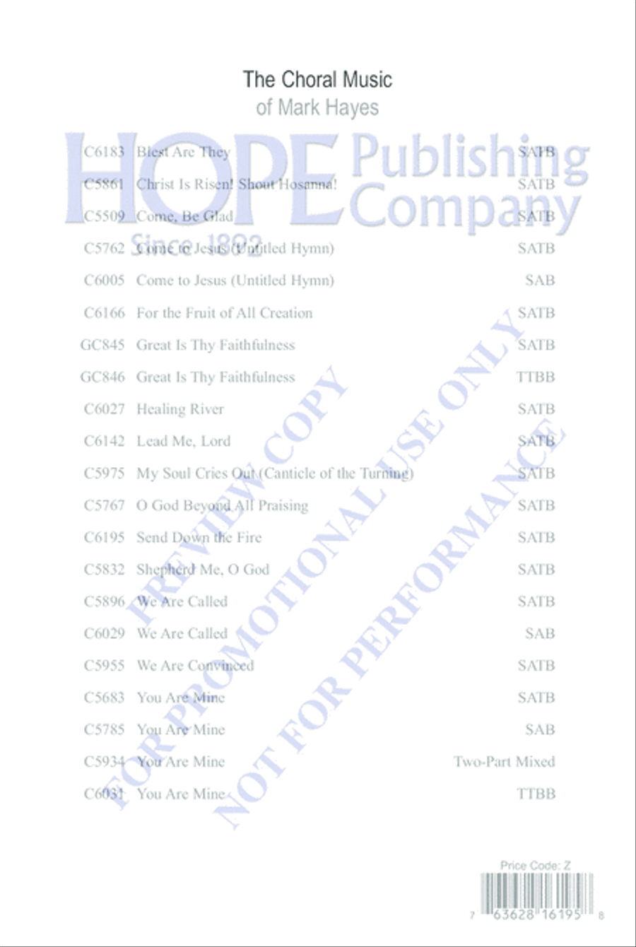 Send Down the Fire Choir scores gallery preview page 16