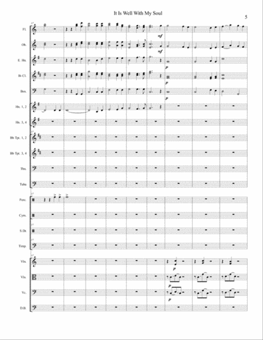 It Is Well With My Soul Full Orchestra scores gallery preview page 6