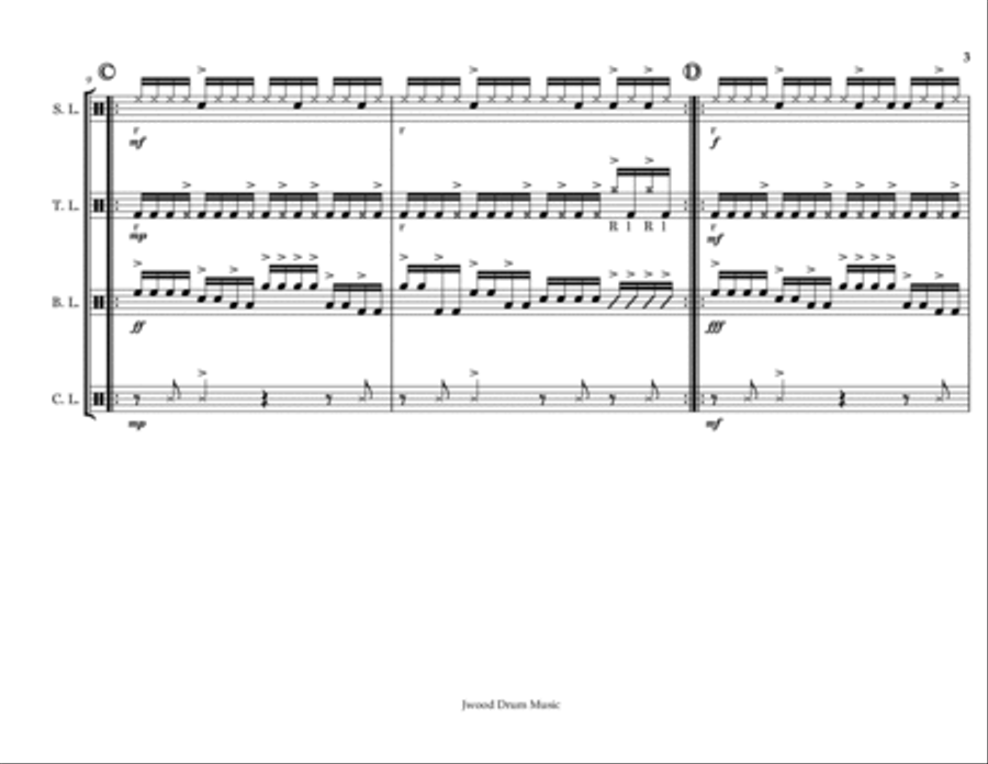 Drumline Cadence Power Pack 2 Marching Band scores gallery preview page 6