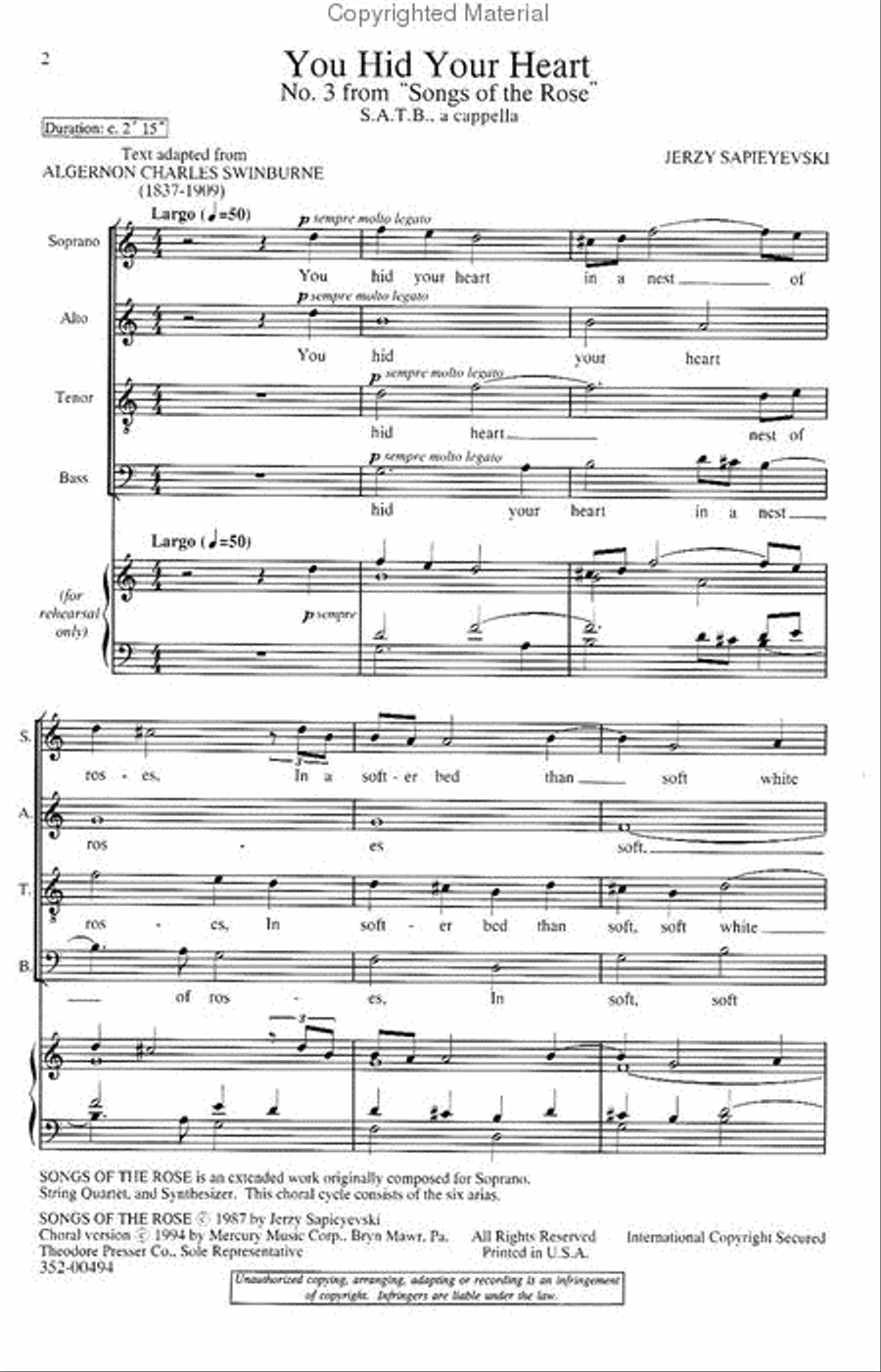 Six Choruses from 