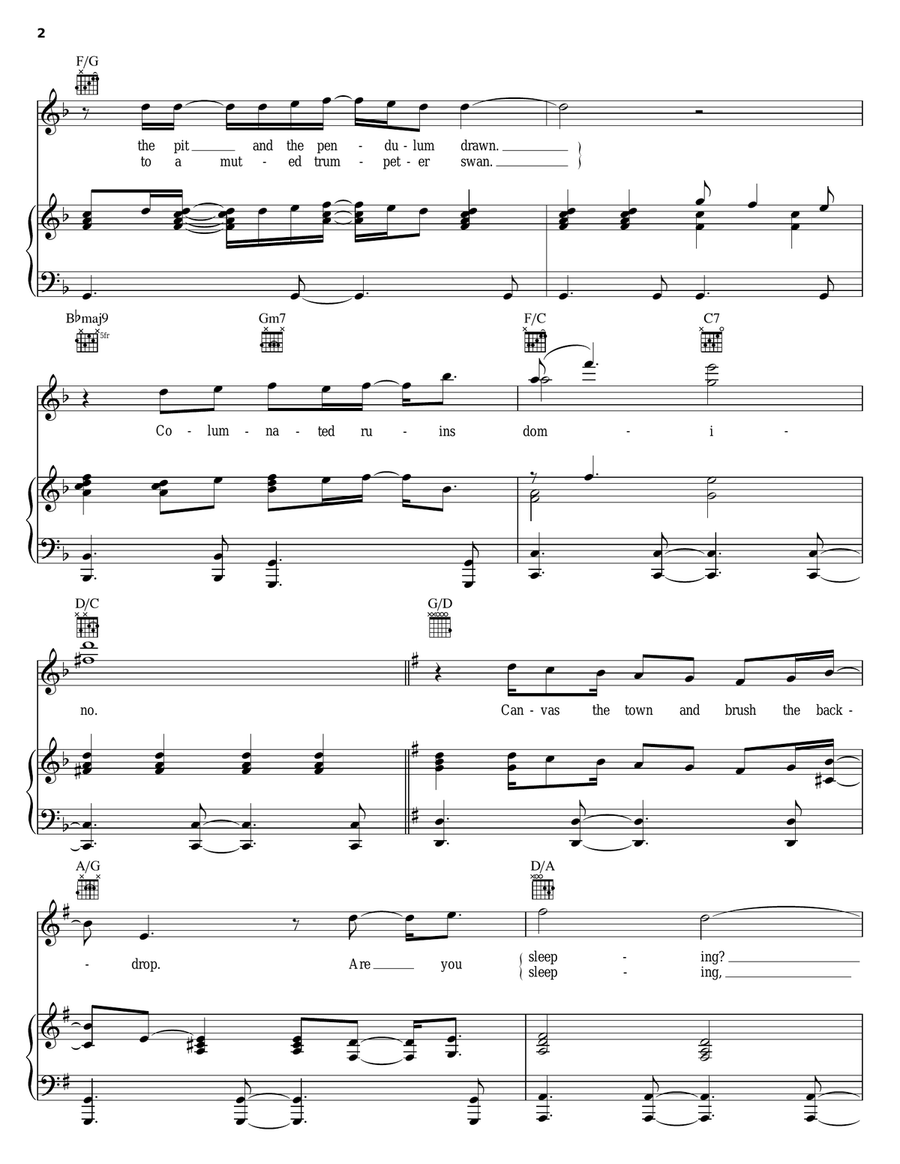 Surf's Up Piano, Vocal, Guitar scores gallery preview page 2