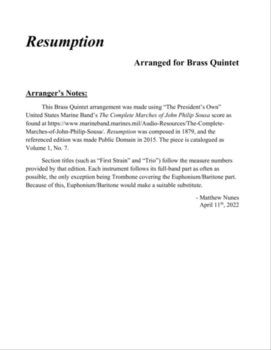 Resumption Chamber Music scores gallery preview page 2