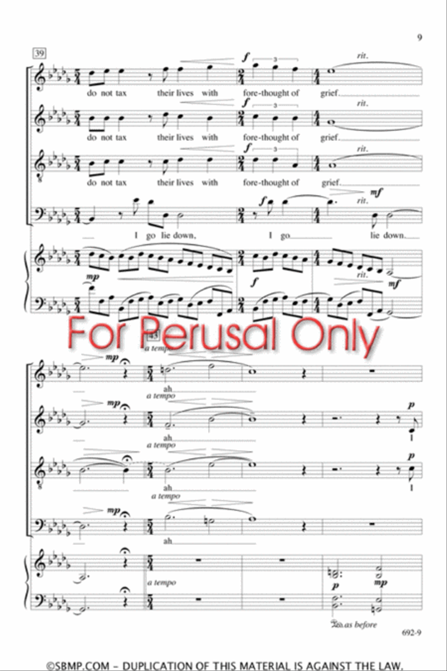 The Peace of Wild Things The Peace of Wild Things 4-Part scores gallery preview page 8