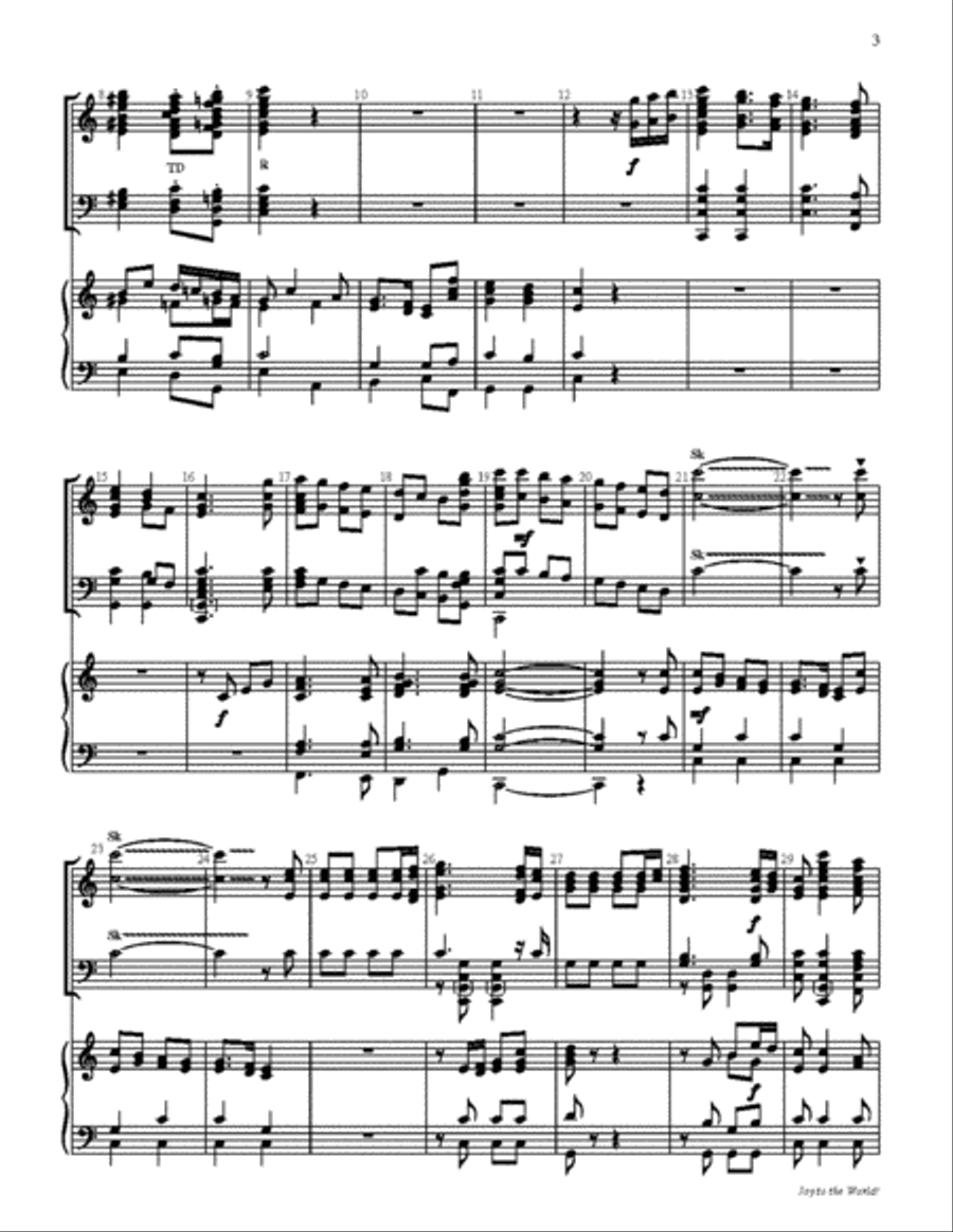 Joy to the World 5-Octaves scores gallery preview page 3