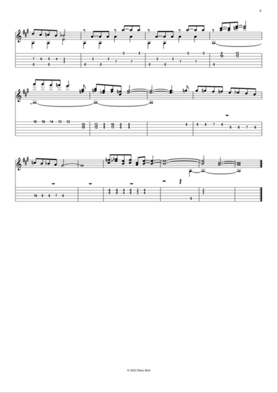Outro in A (No.1) Outro in A (No.1) Part scores gallery preview page 4