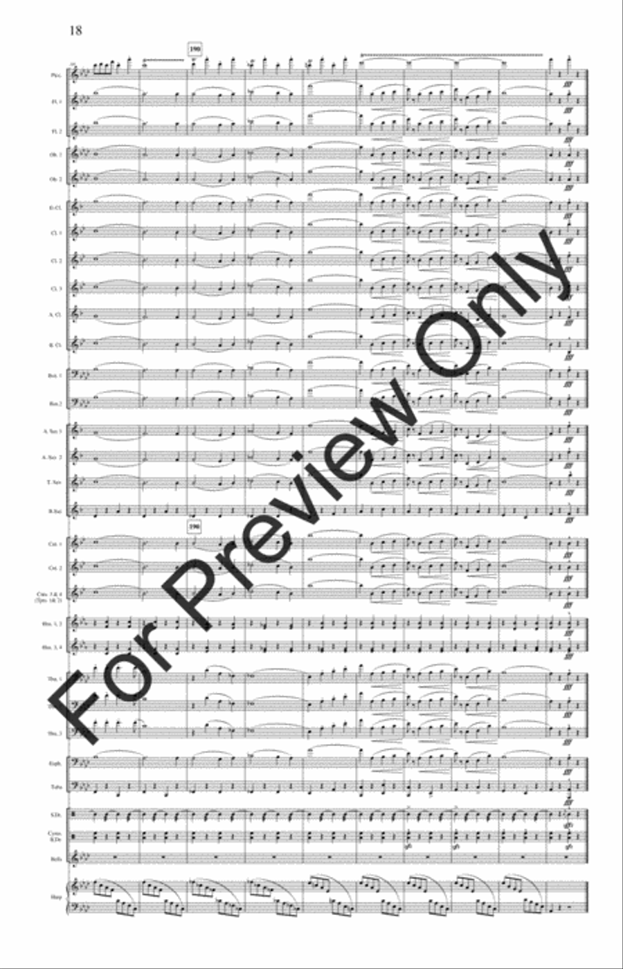 The Stars and Stripes Forever (Score) Concert Band scores gallery preview page 21