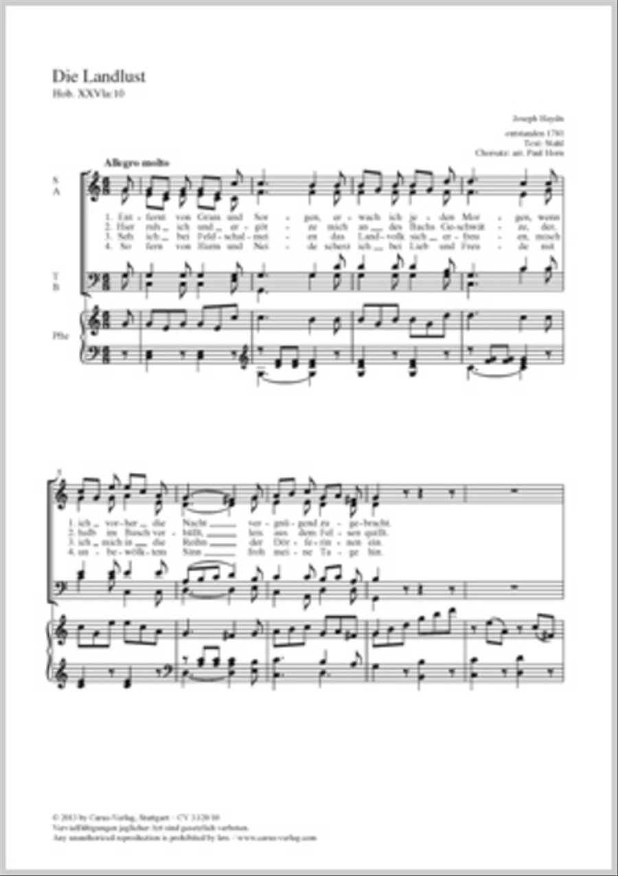 Die Landlust Die Landlust 4-Part scores gallery preview page 1