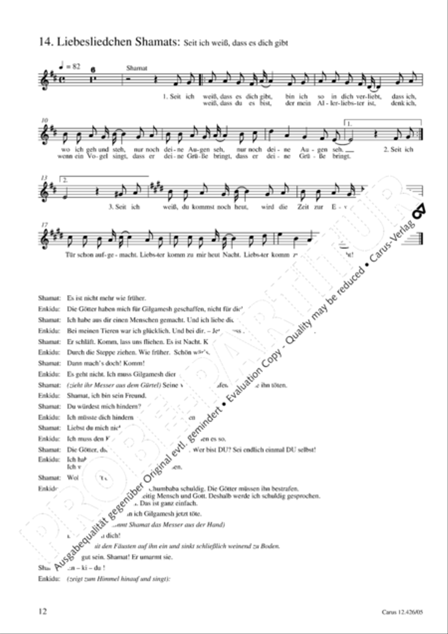 Gilgamesh - Konig von Uruk 3-Part scores gallery preview page 13