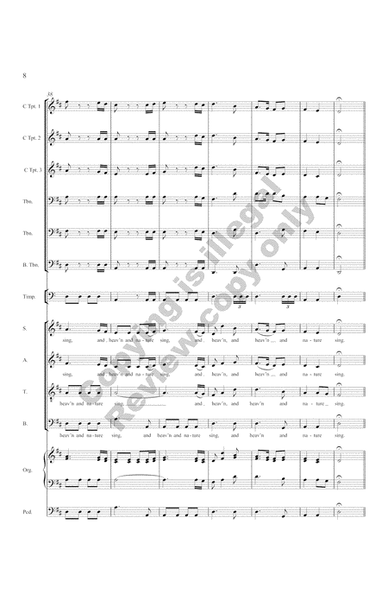 Joy to the World (Brass Sextet Score) image number null