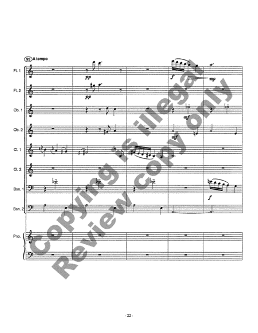 With Love and Hisses Chamber Orchestra scores gallery preview page 14