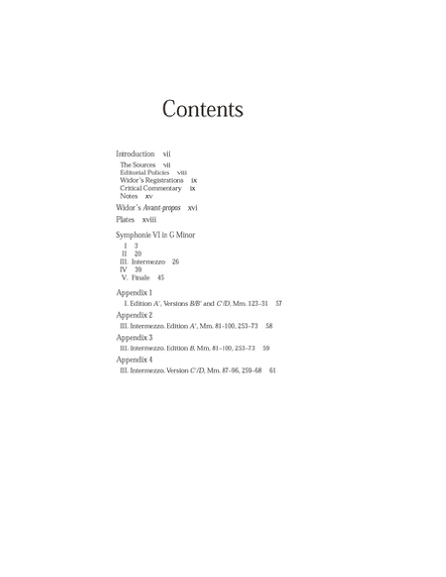 Symphonie VI in G Minor Organ scores gallery preview page 3