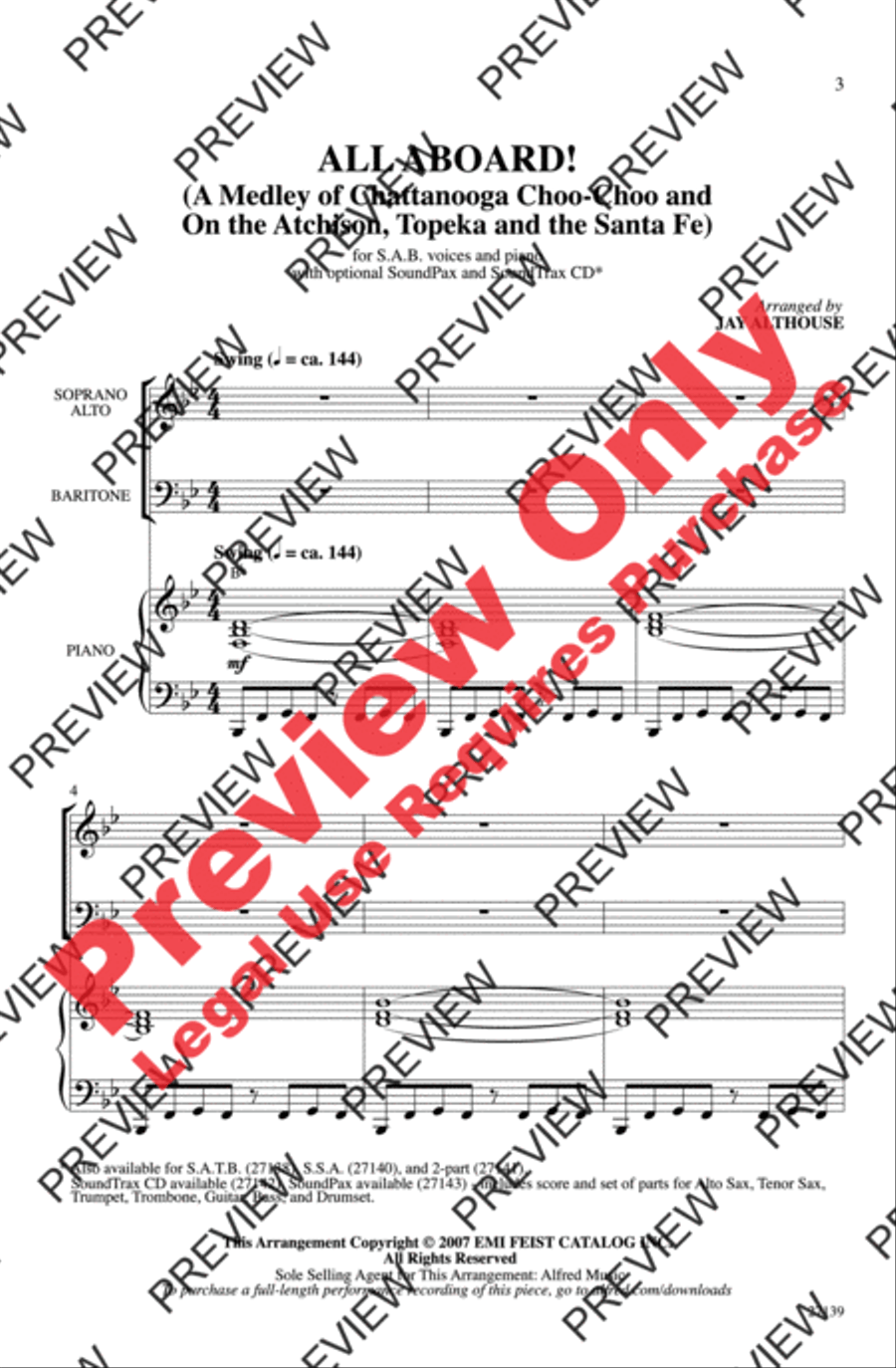 All Aboard! 3-Part scores gallery preview page 3