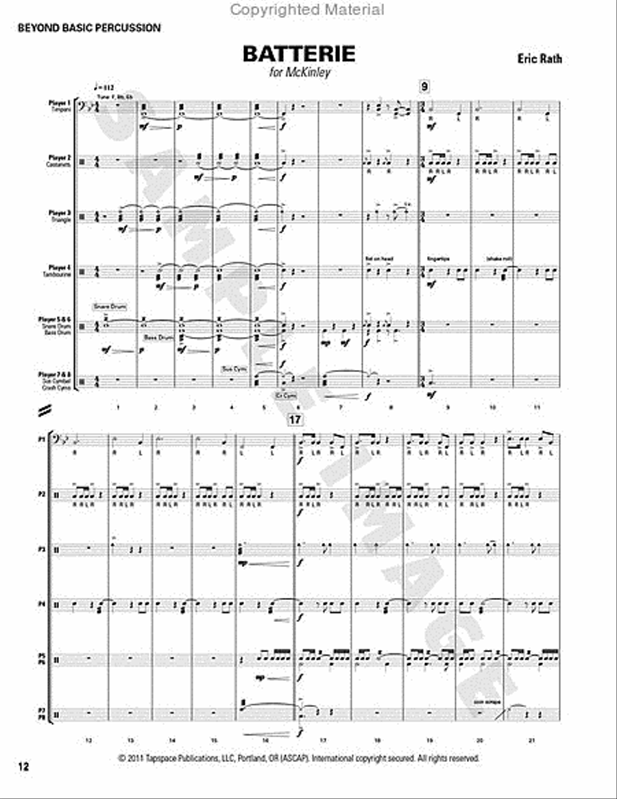 Beyond Basic Percussion Percussion scores gallery preview page 8