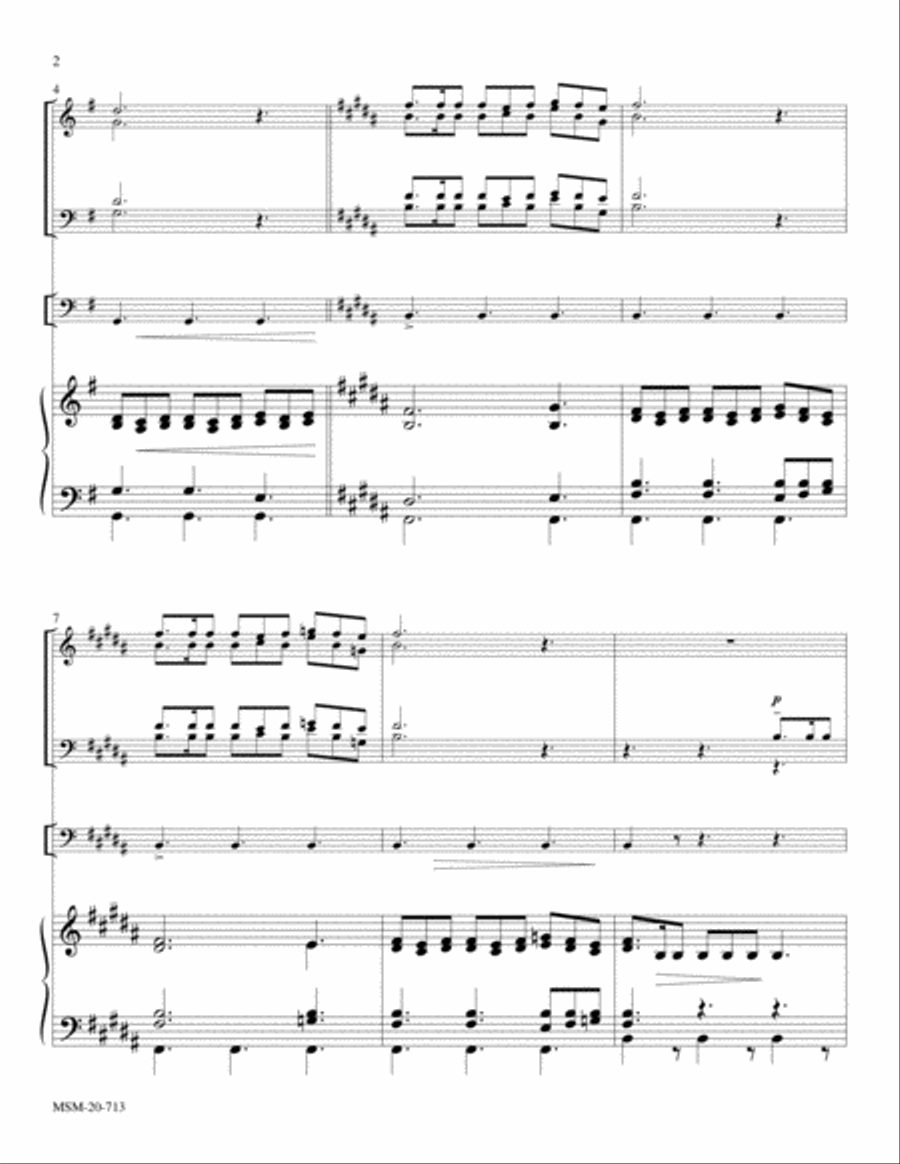 Praise to the Lord, the Almighty Choir scores gallery preview page 2