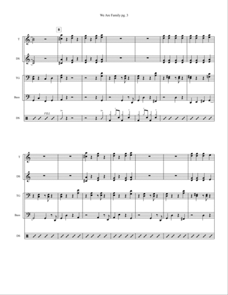 We Are Family Steel Drum Band scores gallery preview page 3