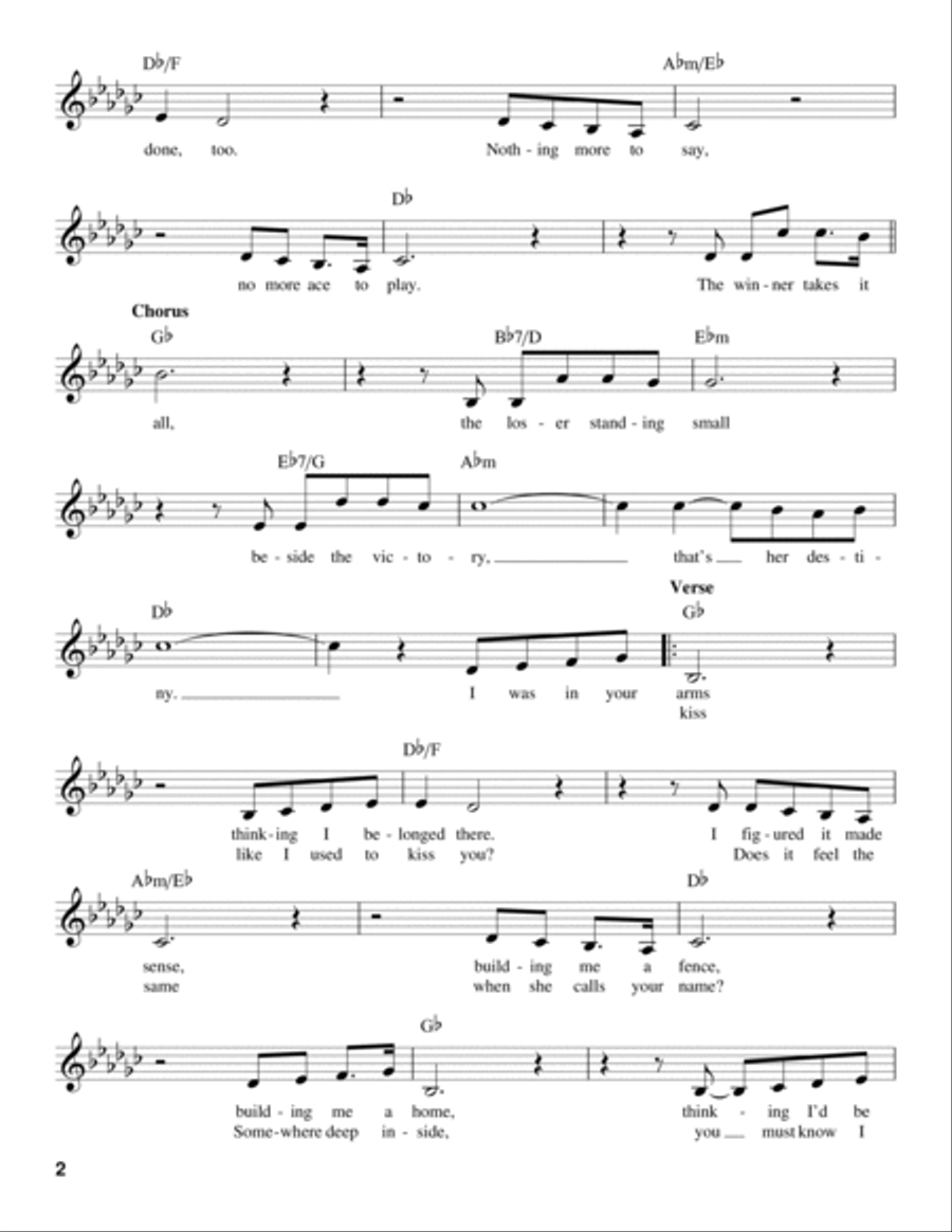The Winner Takes It All Voice scores gallery preview page 2