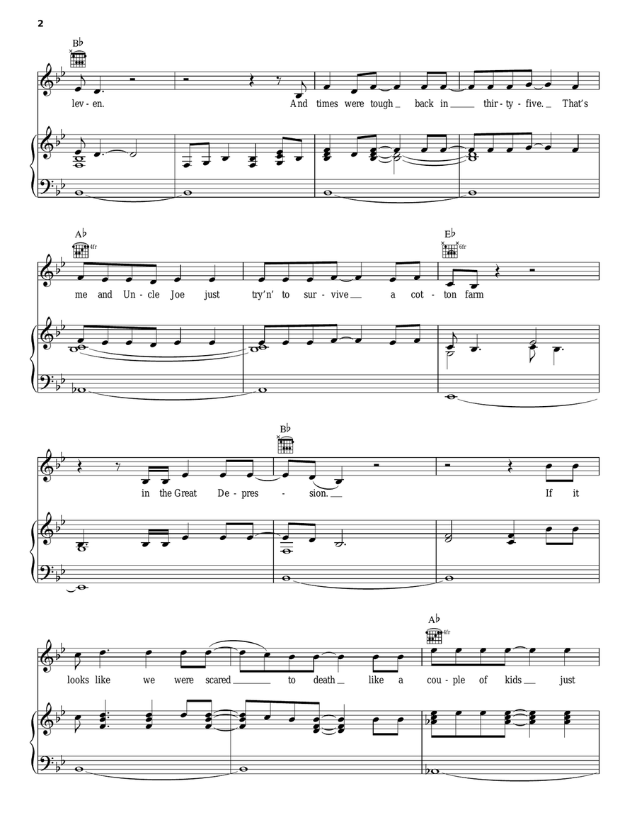 In Color Piano, Vocal, Guitar scores gallery preview page 2