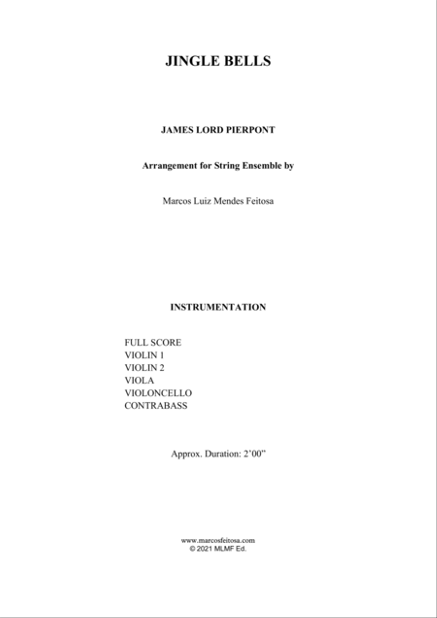 Jingle Bells - String Ensemble Cello scores gallery preview page 2