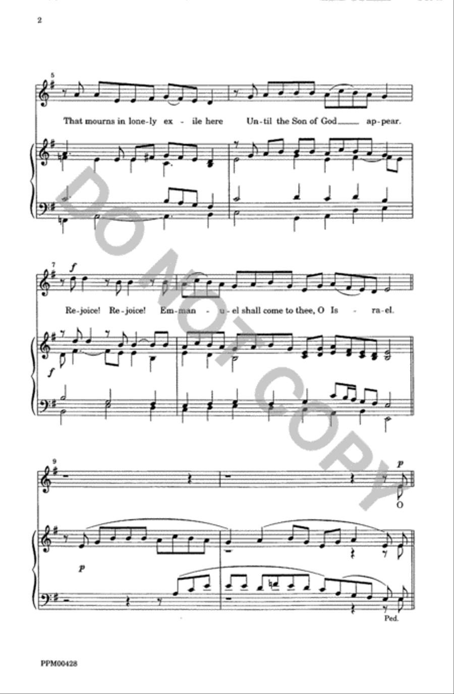 O Come, O Come, Emmanuel O Come, O Come, Emmanuel SA scores gallery preview page 3