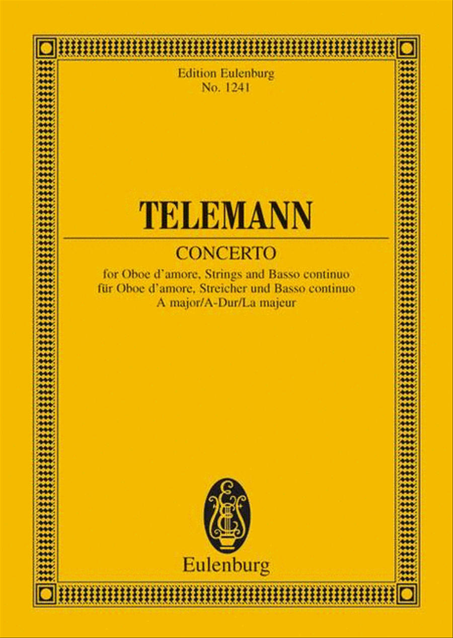 Concerto A major Piano and Keyboard scores gallery preview page 1