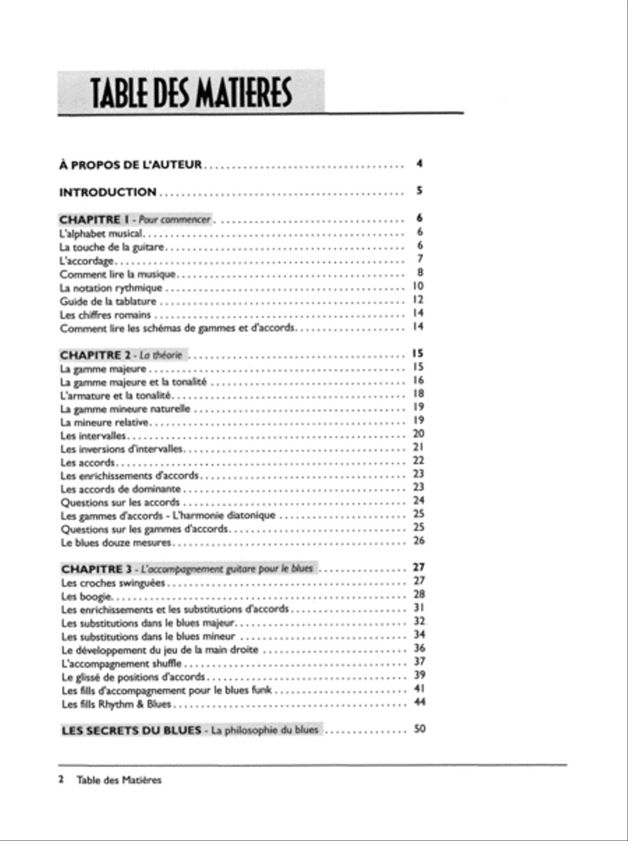 Blues Guitar Intermediaire Electric Guitar scores gallery preview page 2