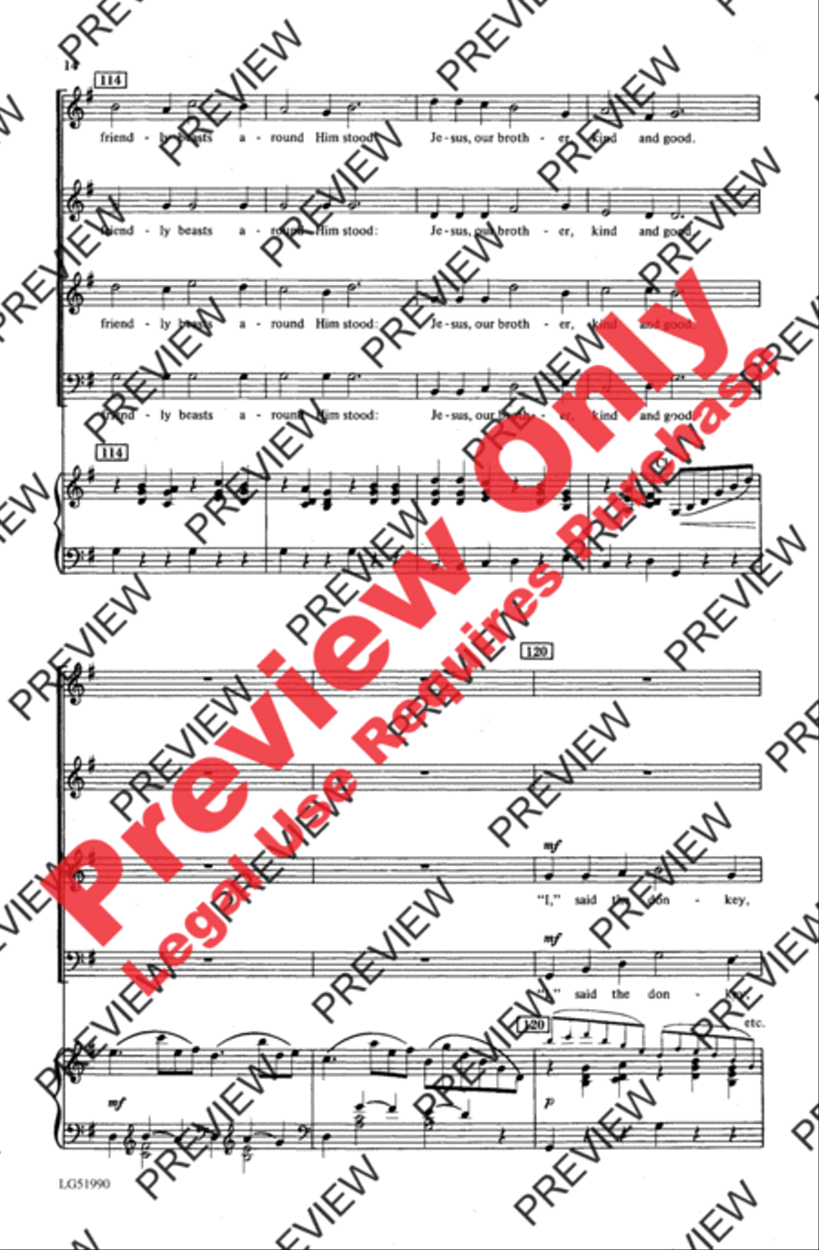 Carol Cantata Carol Cantata 4-Part scores gallery preview page 14