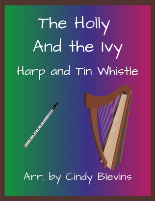 The Holly And the Ivy, Harp and Tin Whistle (D)