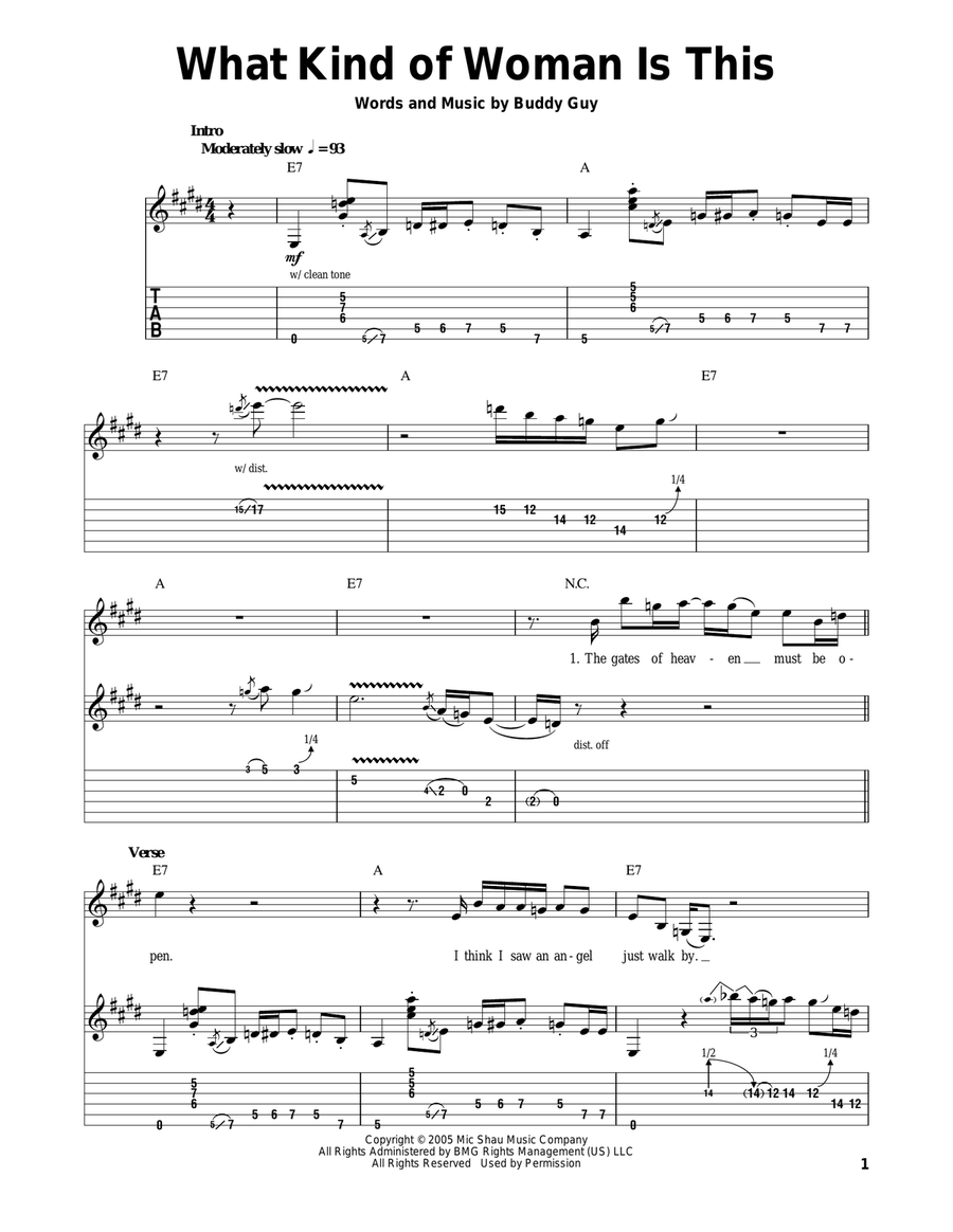 What Kind Of Woman Is This Acoustic Guitar scores gallery preview page 1