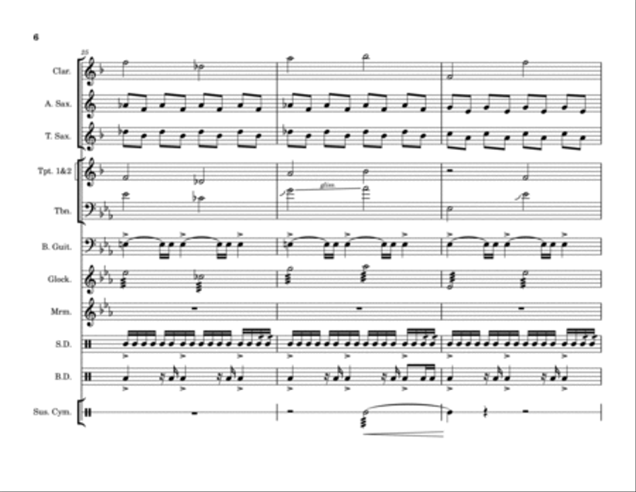 Paul's Dream Marching Band scores gallery preview page 6