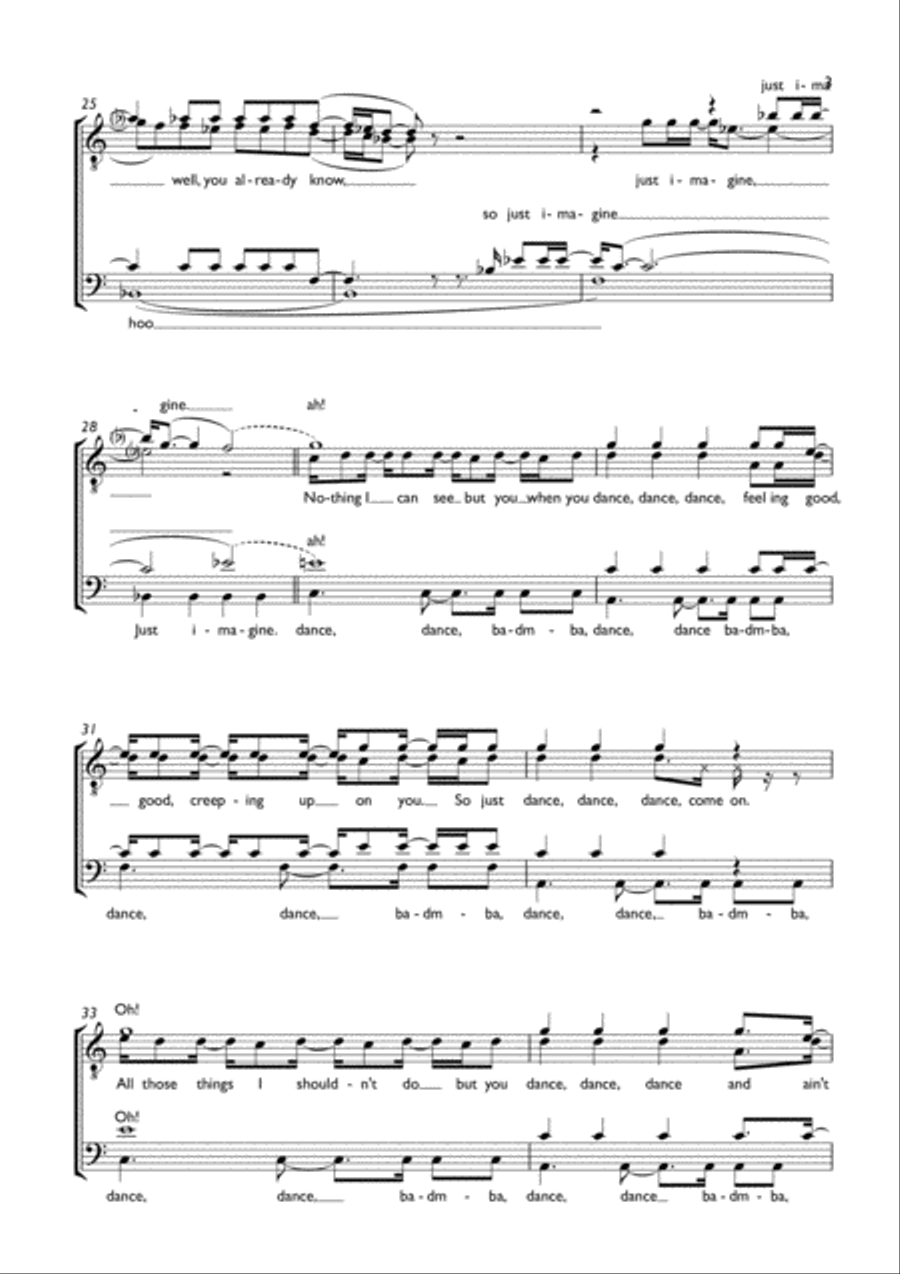 Can't Stop The Feeling from TROLLS TTBB scores gallery preview page 3