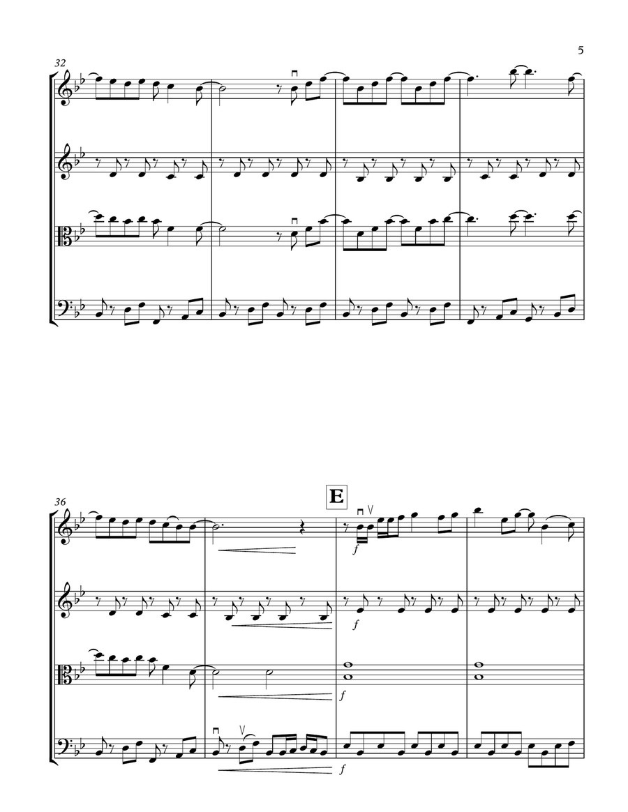 Ob-la-di, Ob-la-da String Quartet scores gallery preview page 5