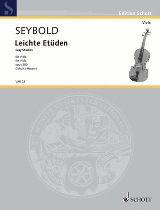 Book cover for Easy Etudes Fr. Op. 280 Viola