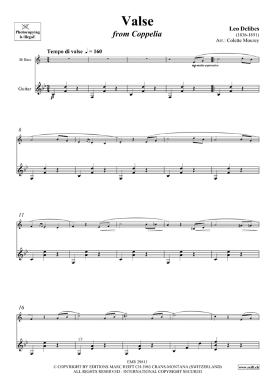 Valse Guitar scores gallery preview page 3