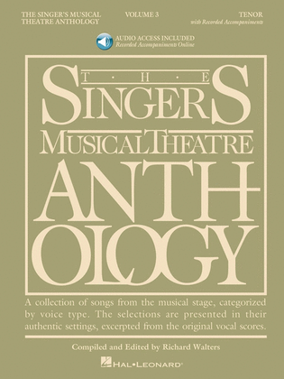 Book cover for Singers Musical Theatre Anth V3 Ten Book/Online Audio
