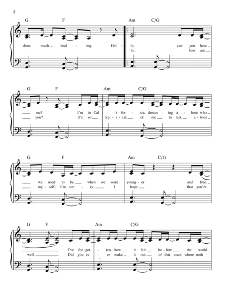 Hello Easy Piano scores gallery preview page 2