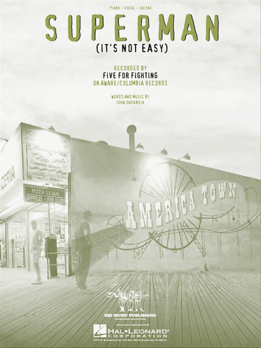 Superman (It's Not Easy) Piano, Vocal, Guitar scores gallery preview page 1