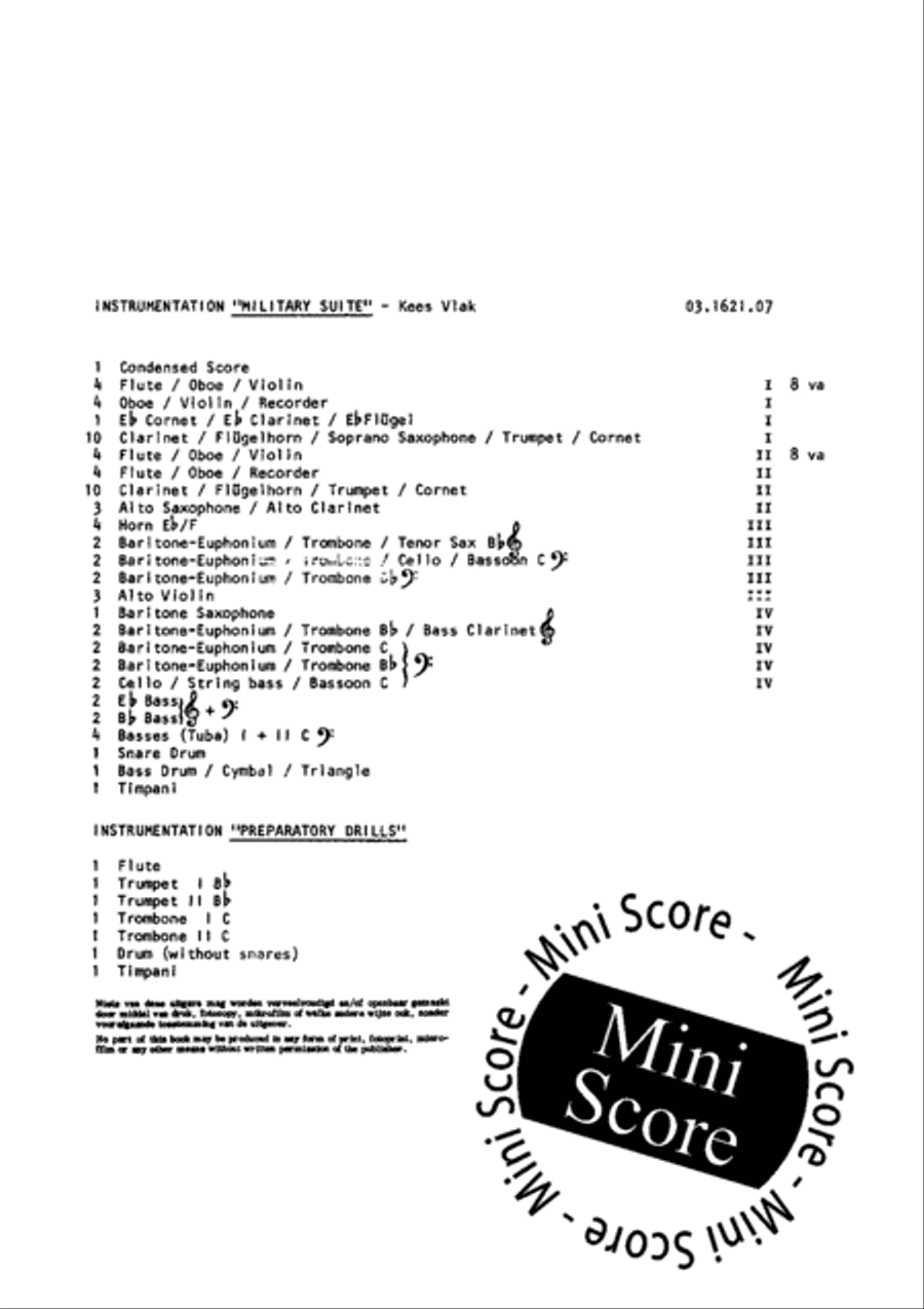 Military Suite Concert Band scores gallery preview page 3